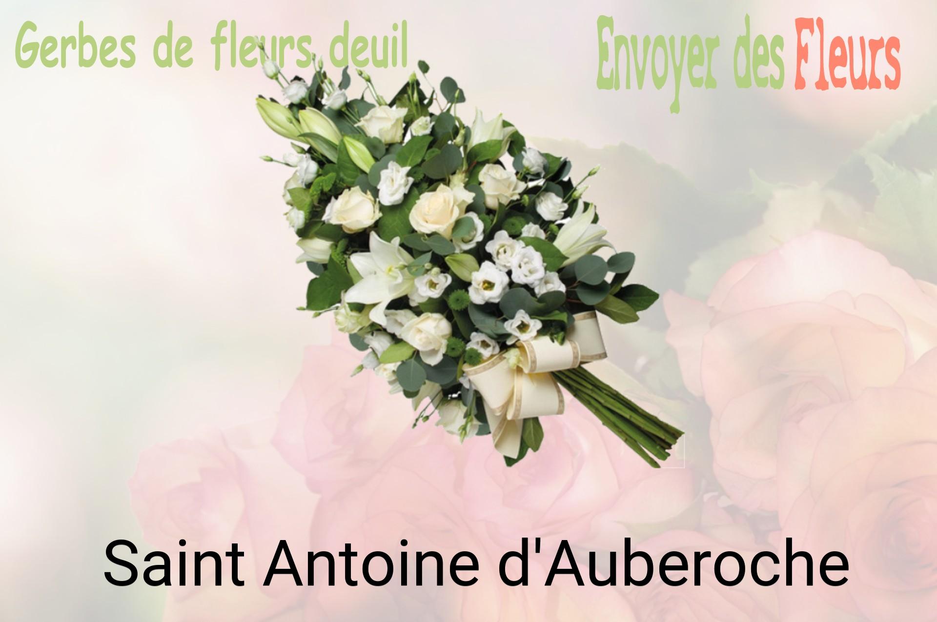 Gerbe de fleurs de deuil livrée à Saint-Antoine-d'Auberoche
